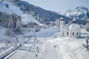 Langlaufen Seekirchl, Blick auf den Gschwandtkopf Olympiaregion Seefeld.Stephan Elsler