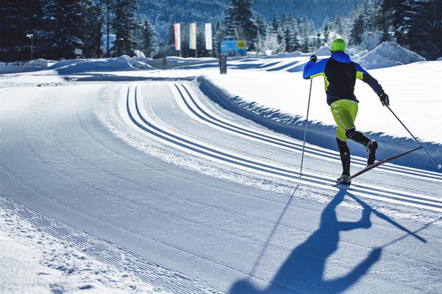 Loipe Leutasch, Kirchplatzl Olympiaregion Seefeld.Stephan Elsler