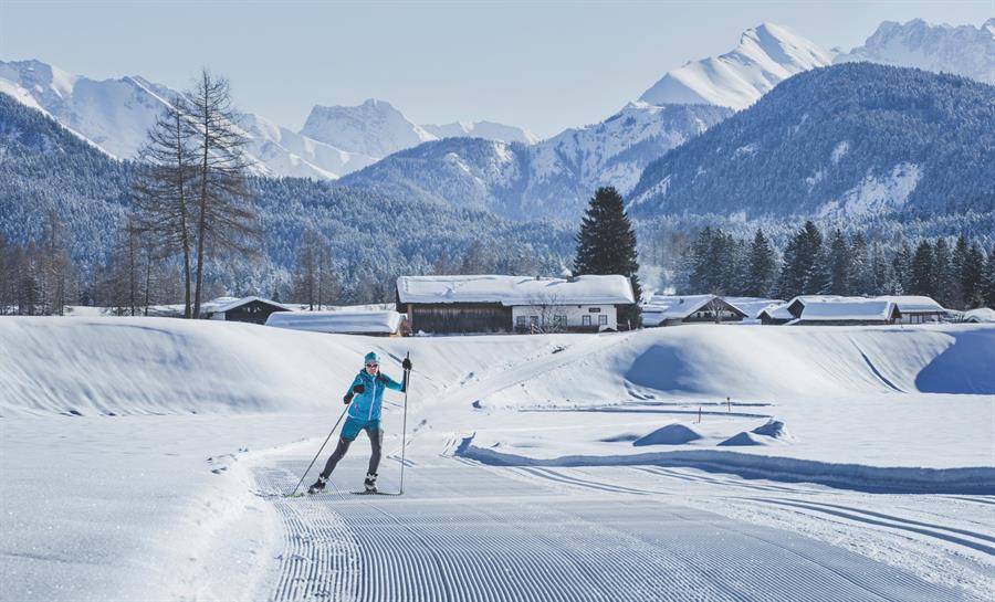 Loipe Plaik Olympiaregion Seefeld.Stephan Elsler