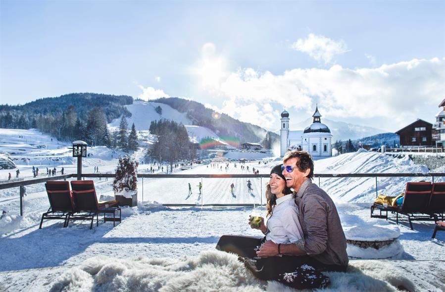 Après Ski in den Tiroler Alpen Olympiaregion Seefeld. Stephan Elsler 